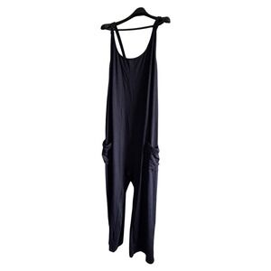 ZYIA Active XXL Jumpsuit Sleeveless‎ Lounge Casual Wide Leg Black